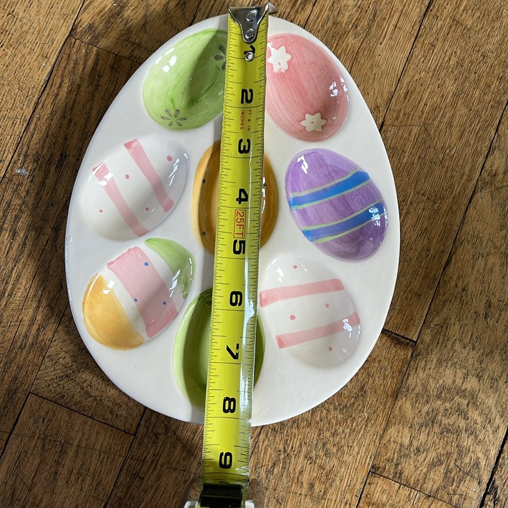Deviled egg Easter ceramic dish - Picture 3 of 4